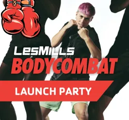 BODYCOMBAT Launch Party Event Graphic