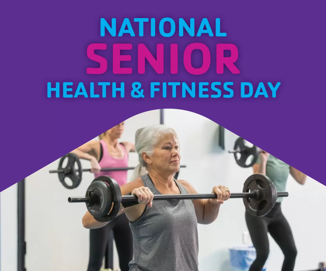 Senior Health &amp; Fitness Day Event Graphic