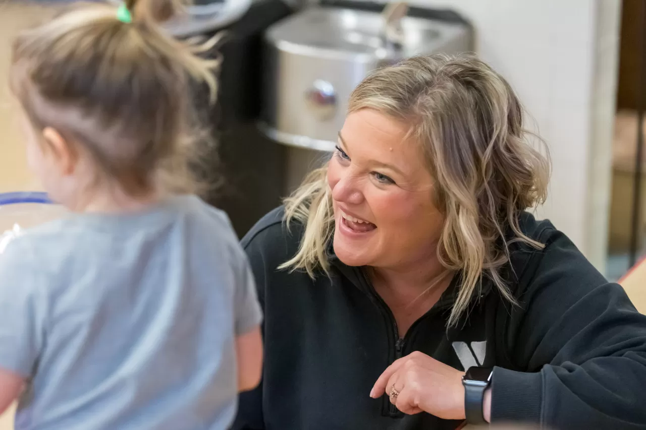 YMCA Child Care leader smiling