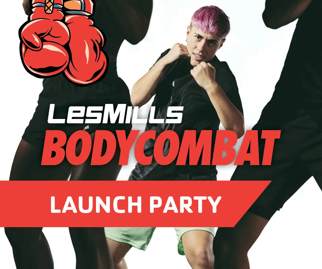BODYCOMBAT Launch Party Event Graphic