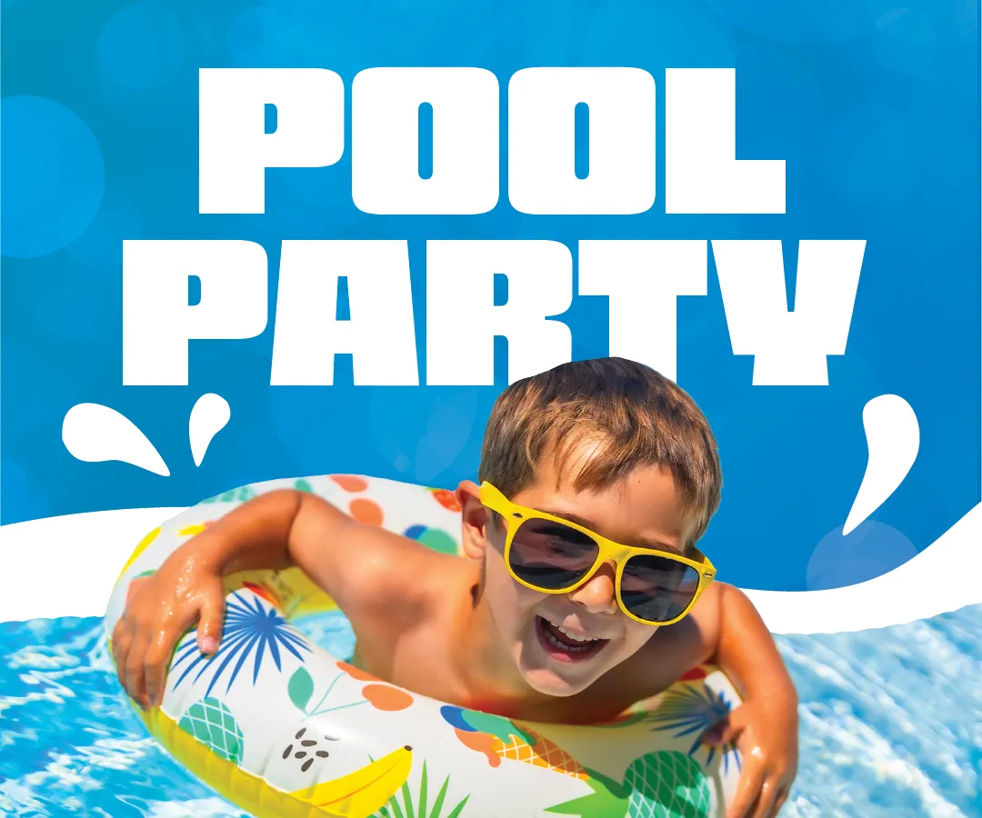 Summer Pool Party Event Graphic