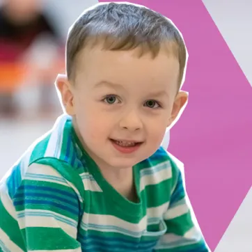 child smiling at camera