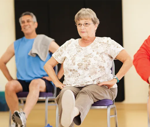 senior exercise class